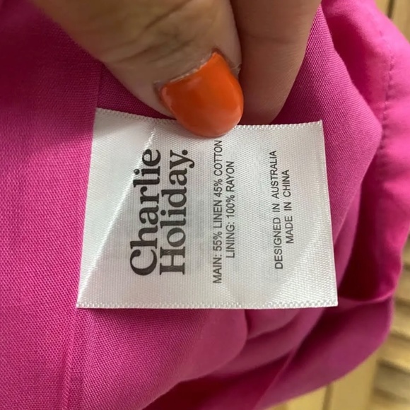 Charlie Holiday Wrap Dress- Size 6 - Picture 5 of 5